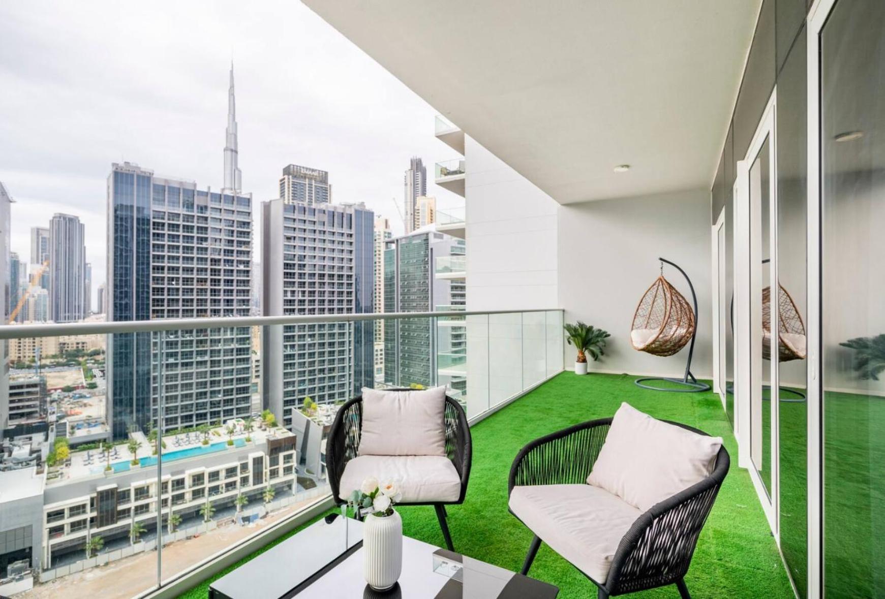Luxury 2 Bedroom With Burj Khalifa View Dubai Dış mekan fotoğraf
